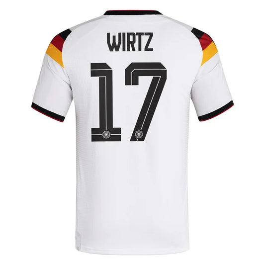 2026 World Cup Wirtz Germany Soccer Jersey Player Version Match Version - No.17 Home White and Away Blue