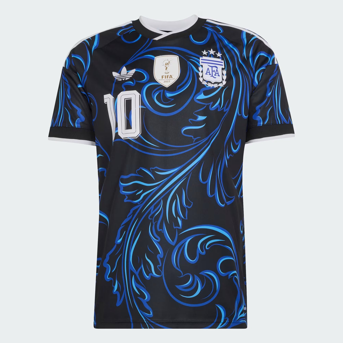 2026 World Cup Messi Argentina  Soccer Jersey Player Version  Match Version - No. 10 Home White & Blue and Away Black & Blue